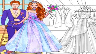 Wedding Coloring Dress Up